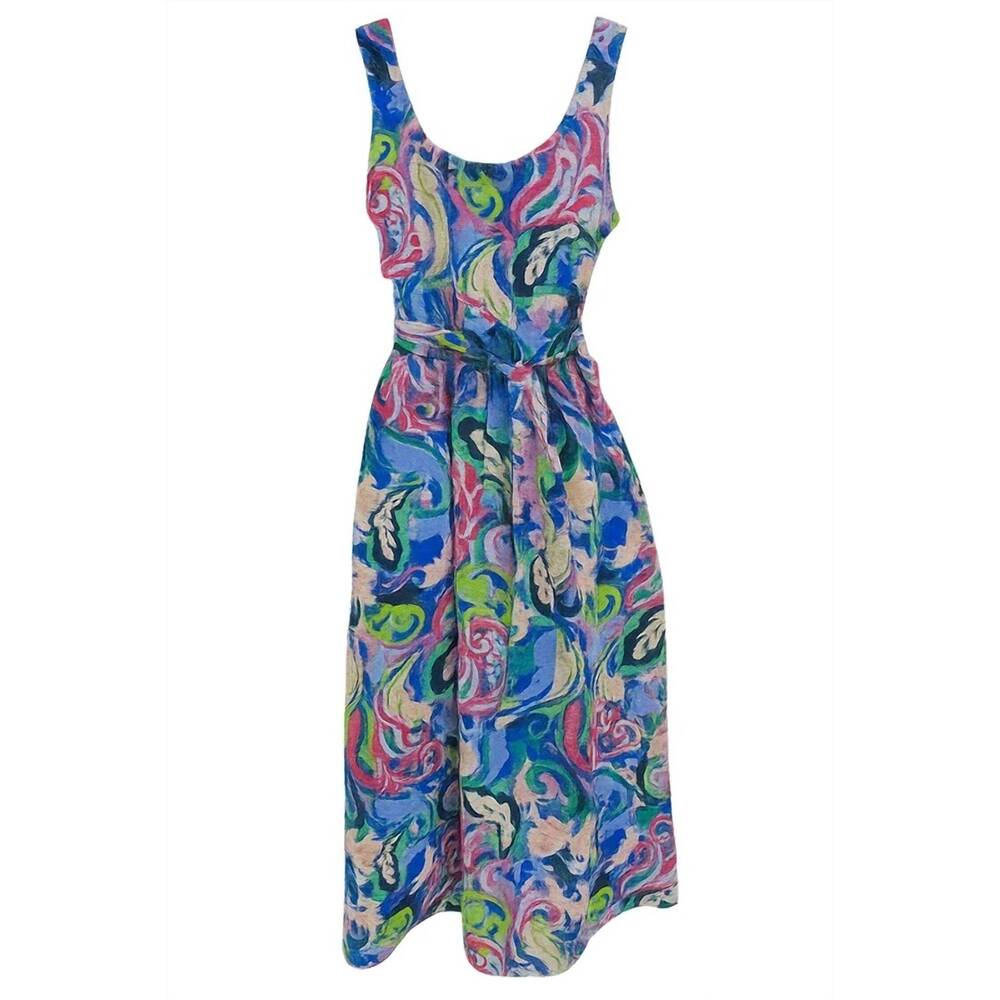 NEW ANOTHER LOVE women's valerie sleeveless dress in electric paisley charm